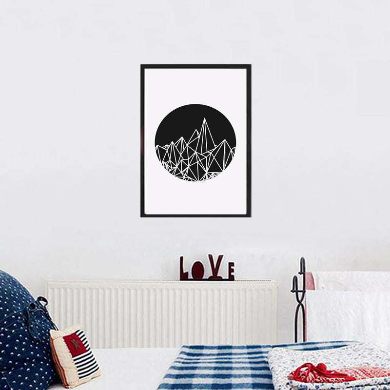 Geometric Art Abstract Mountains Canvas Art Poster Painting Pictures Wander Minimalist Art Modern Home Decor no frame